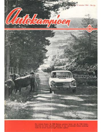 1964 AUTOKAMPIOEN MAGAZINE 42 NEDERLANDS, Nieuw