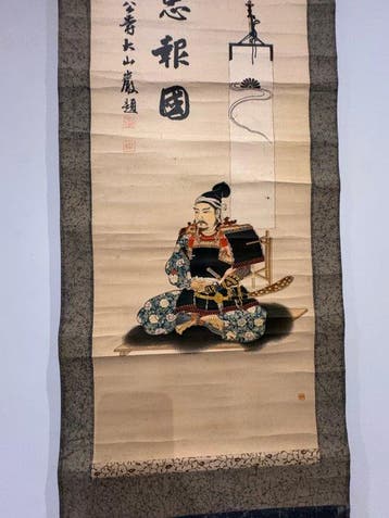 A japanese kakejiku - unknown - Japan - Meiji periode, Antiek en Kunst