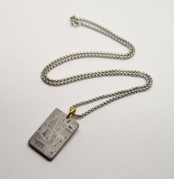 Aletai meteoriet,China - 15,8 g - Ketting met hanger