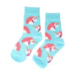 Sokken - Eenhoorn Print - Kids - Blauw Roze Wit - Katoen -