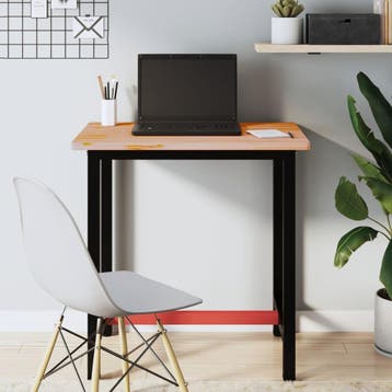vidaXL Werkbank 80x55x81,5 cm massief beukenhout en metaal, Verzenden