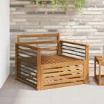 vidaXL 2 Stuk Buitensofa Naturel, Verzenden, Nieuw