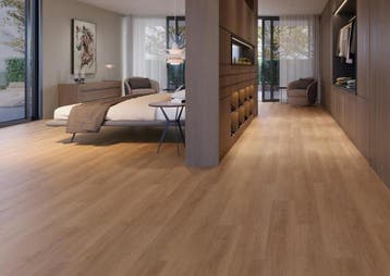 SPC Klikvloer PietraCore Zenon Houtlook Sand Eiken 18x122, 60 cm of meer, Nieuw, 10 m² of meer, Vloertegels