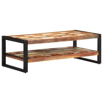 vidaXL Salontafel 120x60x40 cm massief gerecycled hout, Huis en Inrichting, Tafels | Bijzettafels, Verzenden, Nieuw