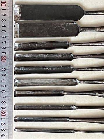 Werkgereedschap (10) Industrieel design - set houtbeitels