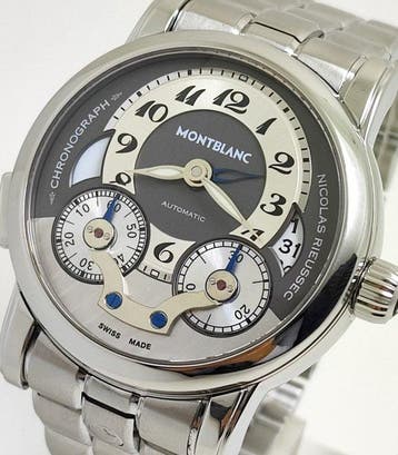 Montblanc - Nicolas Rieussec GMT Mono-Pusher Chronograph -, Nieuw