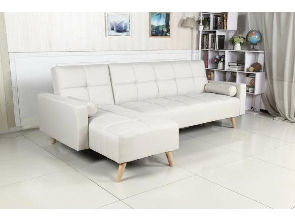 Veiling - Kayoom Luxe (Slaap) Bank Maloni (Links) - Creme, Huis en Inrichting, Zetels | Zetels, Nieuw