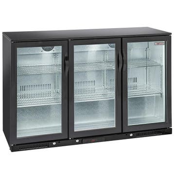 Barkoelkast | BACK BAR | 320L | Zwart | +1°C/+10°C |, Verzenden