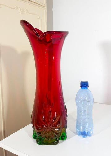 Vase - Verre de Murano - Âge : années 1970 - 43 cm, Antiquités & Art