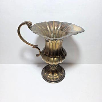 Aiguière - Bronze argenté - dessiné à la main