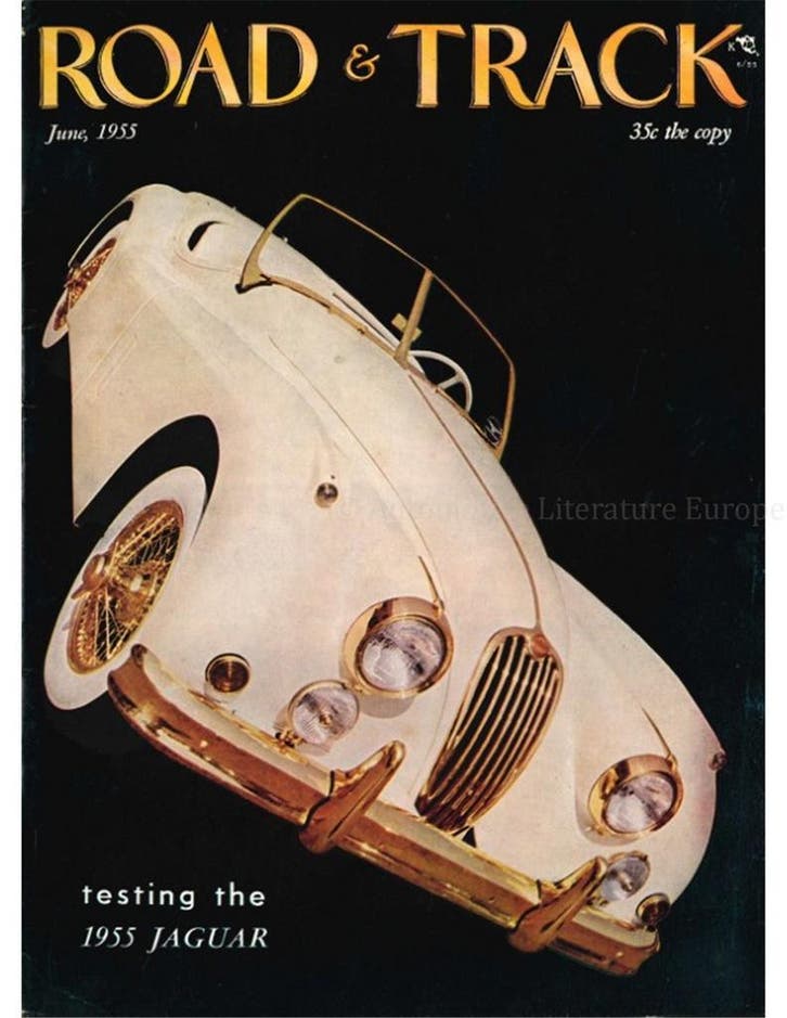 1955 ROAD AND TRACK MAGAZINE JUNI ENGELS, Livres, Autos | Brochures & Magazines