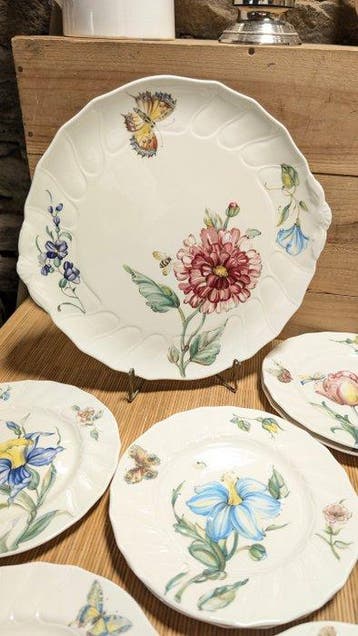 Villeroy & Boch - Dessertservies (10) - Bouquet - Porselein