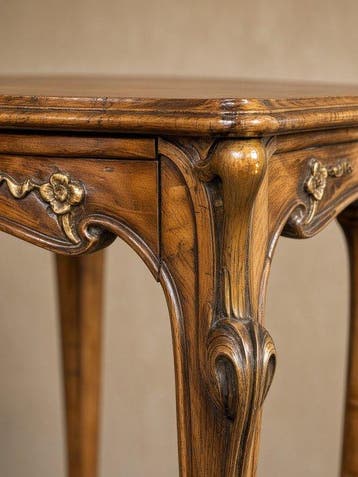 Table dappoint - Une table dappoint en noyer et