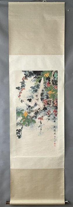 INK AND COLOR ON PAPER PAINTING APE - Attributed to -