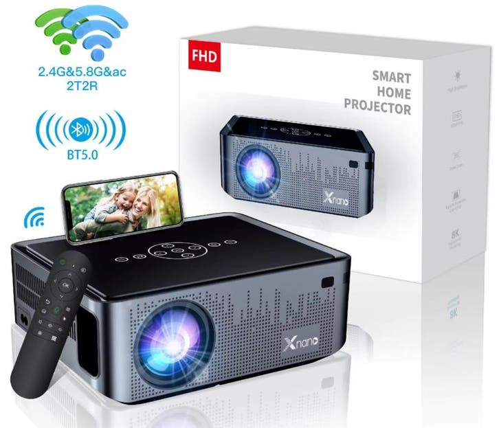 Beamer autofocus 4K 8K DOLBY Android 12.000 lumen WIFI/5G/BT, Audio, Tv en Foto, Beamers, Nieuw, Verzenden