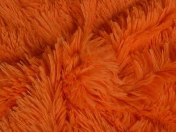 10 meter langharig bont - oranje - Pluche stoffen, Verzenden
