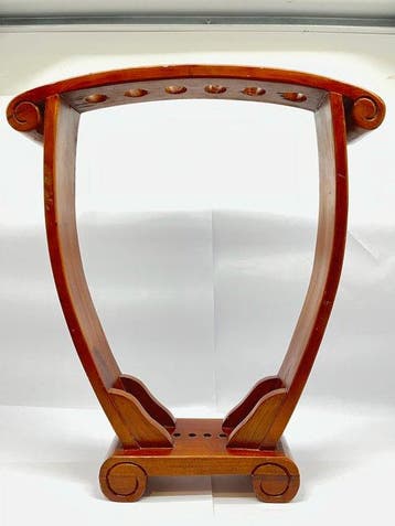 Wandelstok - Hout - Wandelstokkenhouder met 6 plaatsen, Antiek en Kunst
