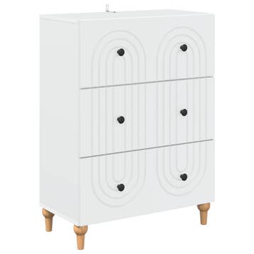 vidaXL Ladekast Wit 66 x 34,5 x 90 cm Bewerkt hout, Verzenden, Nieuw