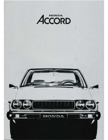 1976 HONDA ACCORD BROCHURE NEDERLANDS, Nieuw
