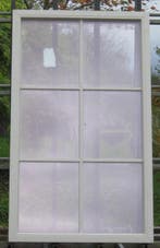 pvc raam , chassis , venster 106 x 178 zijdegrijs ral 7044, 75 tot 150 cm, Kunststof, Raamkozijn, Nieuw