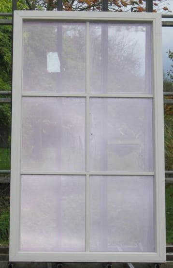 pvc raam , chassis , venster 106 x 178 zijdegrijs ral 7044, 75 tot 150 cm, Kunststof, Raamkozijn, Nieuw