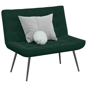vidaXL Bankje 110x74x84 cm fluweel donkergroen, Verzenden, Nieuw