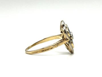 Zonder minimumprijs - Ring - 18 karaat Geel goud - 0.55ct.