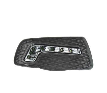 FEUX DIURNES LED W204 07-10 FUMÉ + GRILLE, Verzenden