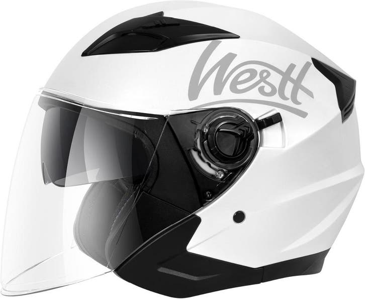 Westt Jethelm Dubbel Vizier | Retour Deal | Profiteer nu!, Motos, Vêtements | Casques de moto, Envoi