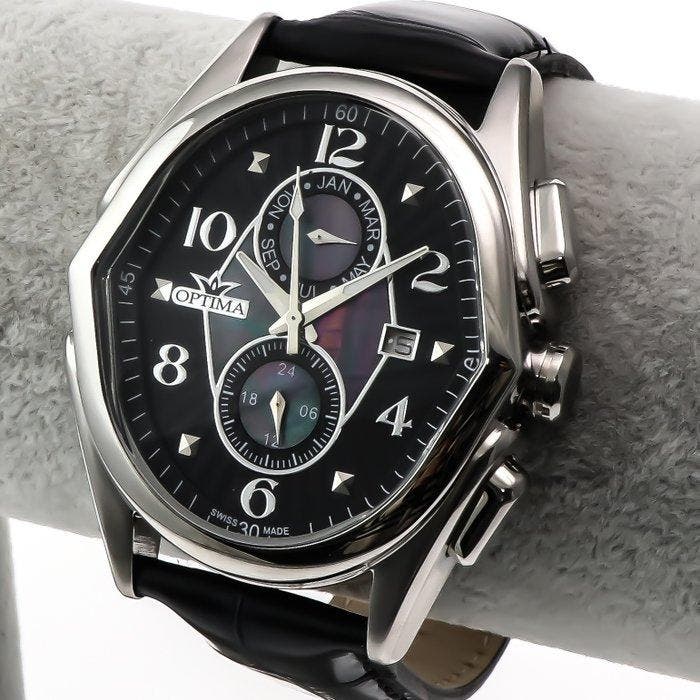 Optima - Swiss Made Watch Multifunction - OSC272-SL-8 - Sans, Handtassen en Accessoires, Horloges | Heren