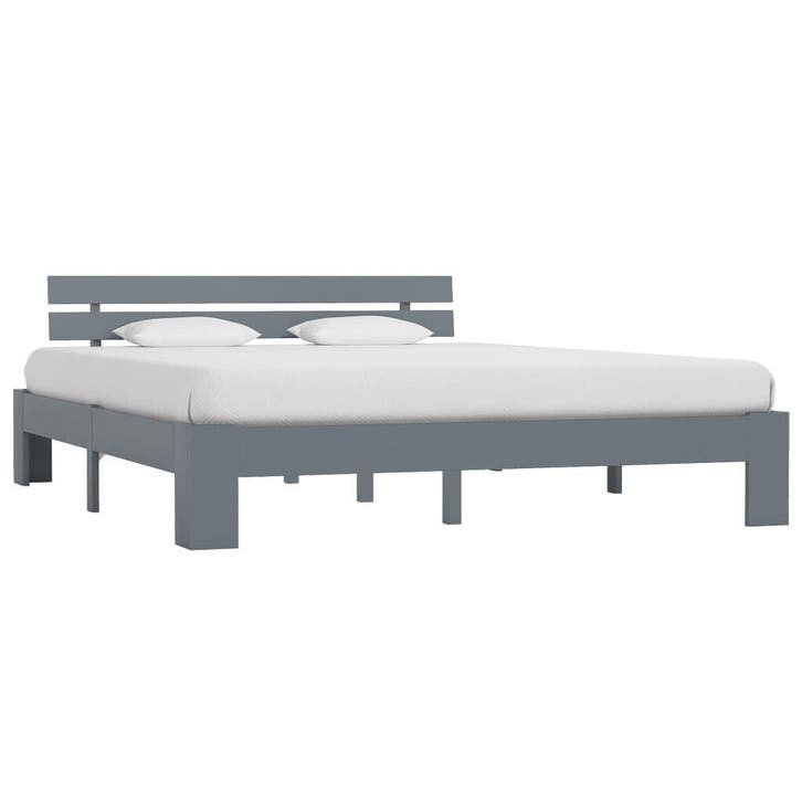 Bedframe 160x200 | Retour Deal | Massief Hout!, Huis en Inrichting, Slaapkamer | Bedden, 160 cm, 200 cm, Grijs, Nieuw, Hout, Tweepersoons