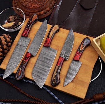 Hanne Deutler - Keukenmes - Kitchen knife set - Staal, Hout