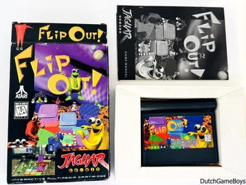 Atari Jaguar - Flip Out! + Reg. Card, Games en Spelcomputers, Verzenden, Gebruikt