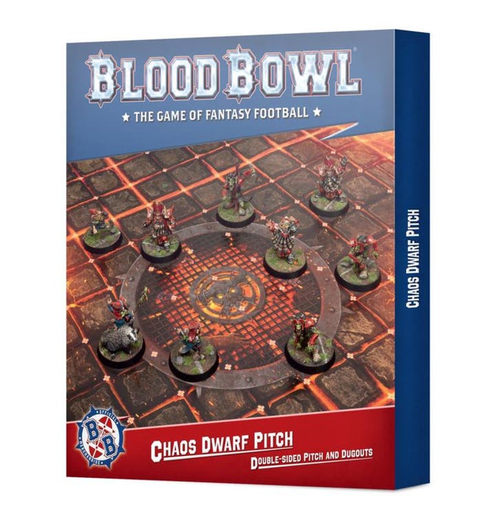 Blood Bowl Chaos Dwarf team pitch and dugouts (warhammer, Hobby & Loisirs créatifs, Wargaming, Enlèvement ou Envoi