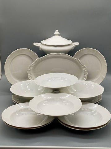 Eetservies - Weimar Porzellan Service Weiß – Elegantes