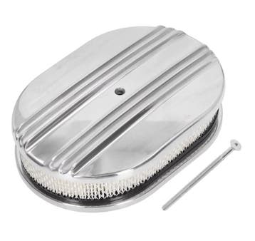 Aluminium 12 inch oval finned air cleaner, Auto-onderdelen, Ophalen of Verzenden, Nieuw