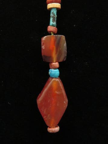 Oud-Egyptisch Ketting gemaakt van carneool en