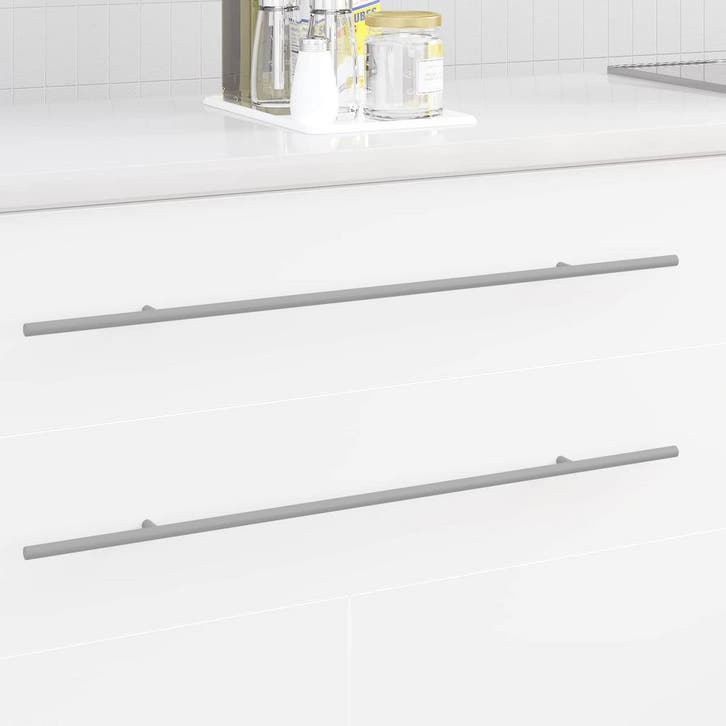 vidaXL Kast Handvat 12 pcs Zilver 700mm Roestvrij staal, Doe-het-zelf en Bouw, Hang- en Sluitwerk, Nieuw, Verzenden