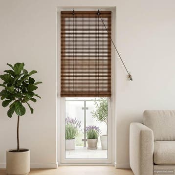 vidaXL Rolgordijn Bruin 50 x 220 cm Bamboe, Verzenden