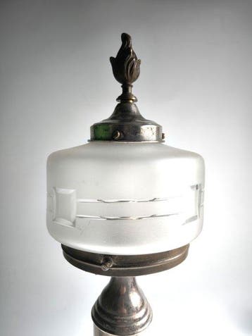 Tafellamp - Metaal, Kristal - Art Deco Vintage, Antiek en Kunst