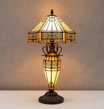 Lamp - Tiffany style - Glas-in-lood