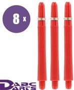 Nylon Dart Shafts Rood - 8 sets, Sport en Fitness, Darts, Ophalen of Verzenden, Nieuw, Shafts