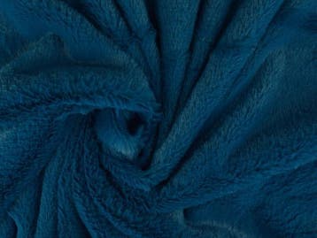 10 meter zachte bont - petrol - Pluche stoffen, Overige kleuren, Verzenden, 120 cm of meer, Polyester