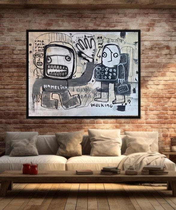 Hamelink - Walking Without Knowing, Antiek en Kunst, Kunst | Schilderijen | Modern