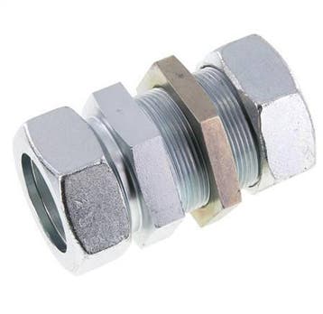 42L Acier zingué Raccord de coupe droit Cloison 160 bar ISO, Verzenden, Nieuw