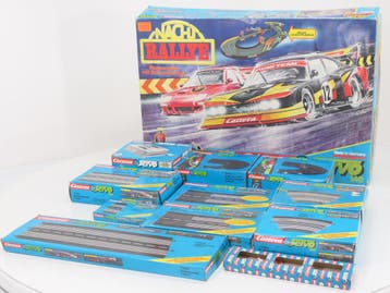 Carrera Servo 140 75350 Racebaan Nacht Rally met uitbreid..., Ophalen of Verzenden, Gebruikt
