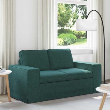 vidaXL bank / zetel Donkergroen 162 x 80 x 82 cm Stof, Verzenden