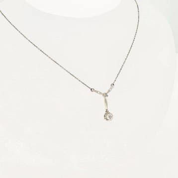 Collier avec pendentif - 18 carats Or blanc, Or jaune