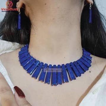 Natuurlijke lapis lazuli kralen voor halsketting en