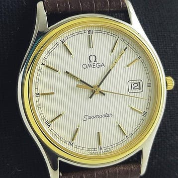 Omega - Seamaster Linen-stripe Dial - Zonder minimumprijs -